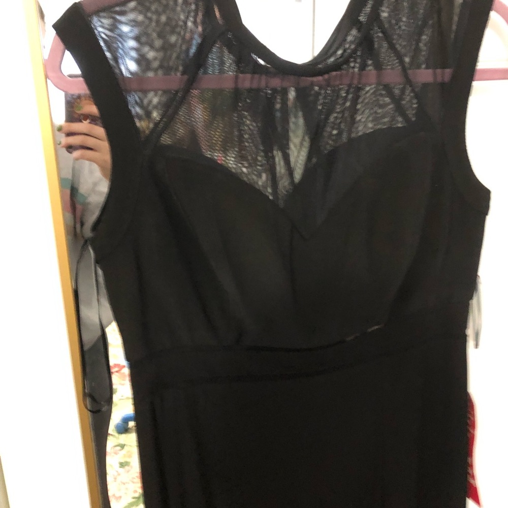 Elegant black paneled dress